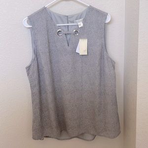 Christopher & Banks Womens XL Gray Shirt